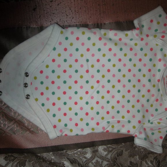 CATH KIDS SHORT SLEEVE POLKA-DOT ONESIE - Picture 3 of 6